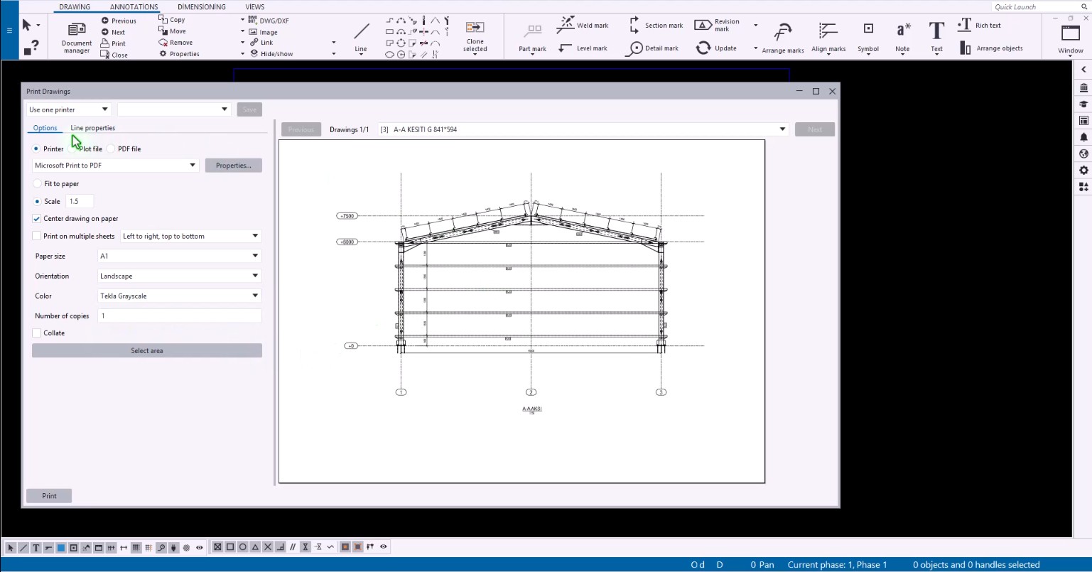 Tekla montaj planı